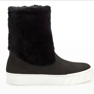 Aquatalia Black Suede Bootie - Size 9.